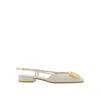 Valentino Garavani Valentino Vlogo Ballerina Flats In White