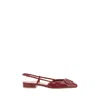Valentino Vlogo Signature Square Toe Slingback Flats