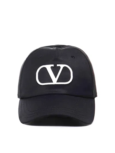 Valentino Garavani Vlogo Baseball Cap In Black