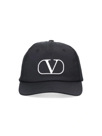 Valentino Garavani "vlogo" Baseball Hat In Black  