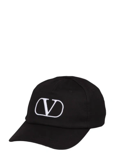Valentino Garavani Vlogo Baseball Hat In Black