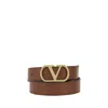 Valentino Vlogo Signature Reversible Belt In Brown