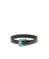 Valentino Garavani Vlogo Signature Brushed Calfskin Belt 30 Mm Woman Black 100