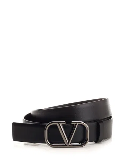 Valentino Garavani Vlogo Belt Belts Black