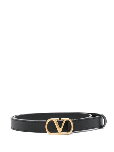 Valentino Garavani 20mm Vlogo Signature Belt In Deep Caramel