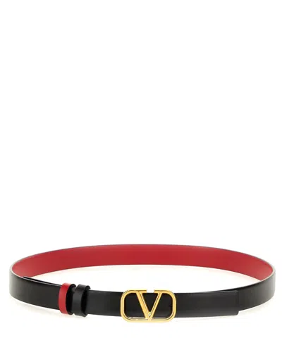 Valentino Garavani Vlogo Belt In Black