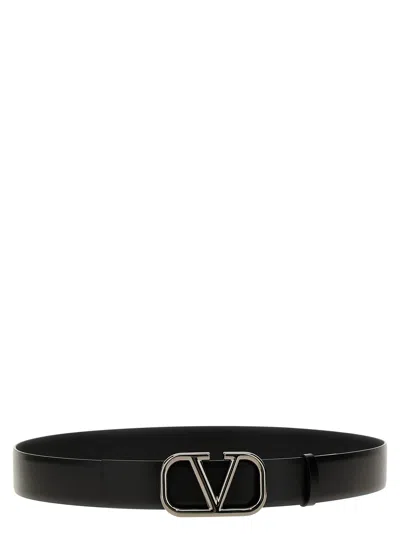 Valentino Garavani Vlogo Belt In Black