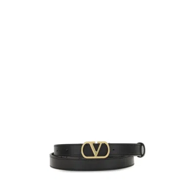 Valentino Garavani Vlogo Belt In Black