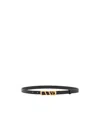 Valentino Garavani Vlogo Signature Belt In Shiny Calfskin 15 Mm Woman Black 100 In Black