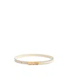 Valentino Garavani Vlogo Signature Belt In Shiny Calfskin 15 Mm Woman Butter 095 In Neutral