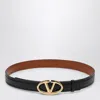 Valentino Vlogo 30mm Moon Leather Belt In Black