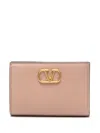 Valentino Vlogo Bi-fold Wallet In Neutrals