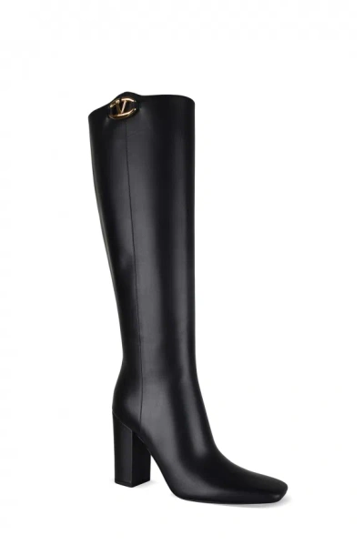 Valentino Garavani Vlogo The Bold High-heeled Boots In Black