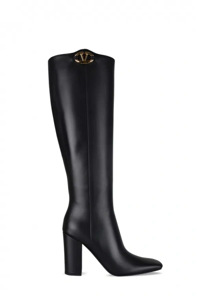 Valentino Garavani Vlogo Boots In Black