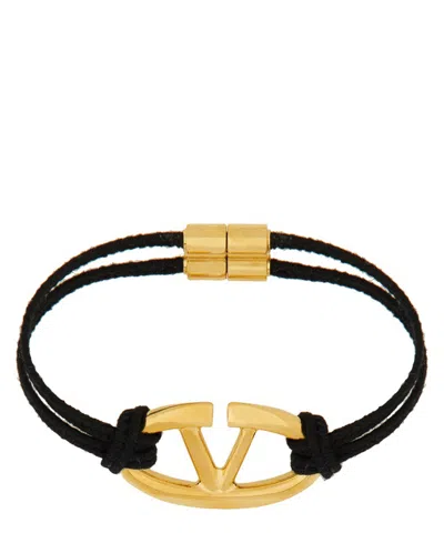 Valentino Garavani Vlogo Bracelet In Black