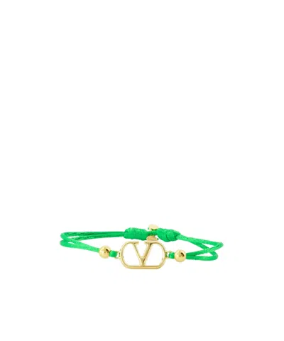 Valentino Garavani Vlogo Bracelet In Green