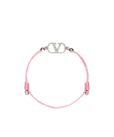 VALENTINO GARAVANI VALENTINO GARAVANI VLOGO SIGNATURE COTTON BRACELET