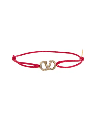 Valentino Garavani Valentino Vlogo Bracelet In Red