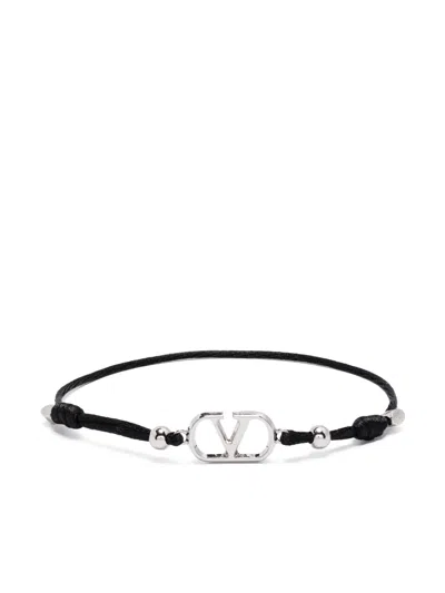 Valentino Garavani Vlogo Bracelet In Silver