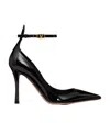 Valentino 105mm Vlogo Buckle Pumps In Black