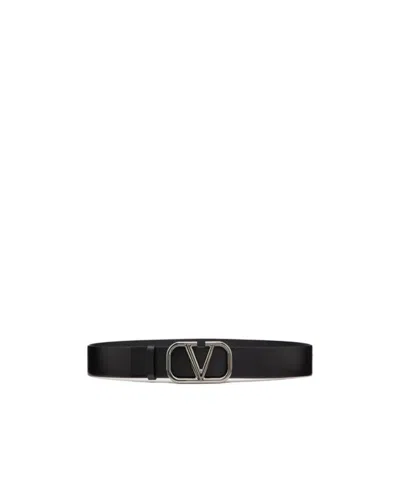 Valentino Garavani Valentino Vlogo Signature Belt In Gold