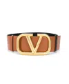 Valentino 20mm Vlogo Signature Reversible Belt In Brown