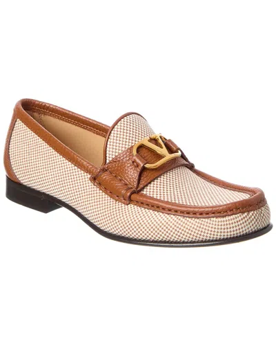 Valentino Garavani Vlogo Signature Loafer In Brown