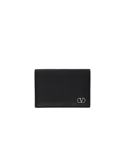Valentino Garavani Vlogo Card Bag In Black