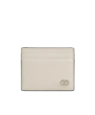 Valentino Garavani Vlogo Card Bag In Nude