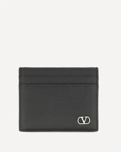 Valentino Garavani Vlogo Card Holder In Black