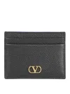 Valentino Vlogo Card Holder In Black