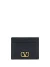 Valentino Vlogo Card Holder In Black
