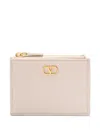 Valentino Vlogo Cardholder In Neutrals
