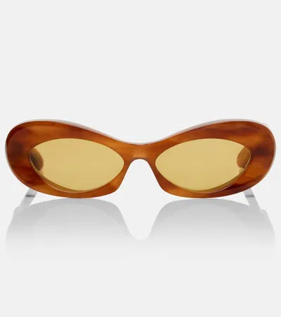 Valentino Vlogo Cat-eye Sunglasses In Brown