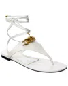 Valentino Vlogo Chain Leather Sandal