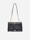 Valentino Vlogo Chain Leather Small Tote Bag In Black