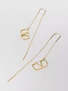 Valentino Vlogo Chain Link Dangling Earrings