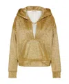 Valentino Vlogo Chain Metallic Hoodie In Animal Print