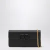 Valentino Garavani Vlogo Signature Grainy Calfskin Wallet With Chain Woman Black Uni