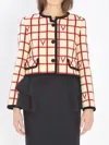 Valentino Casual Jacket With Contrast Trim And Pockets In Neutral