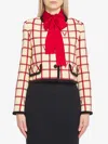 Valentino Vlogo Check Jacket In Neutral