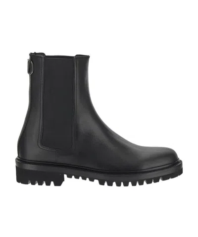 Valentino Garavani Vlogo Chelsea Boots In Black