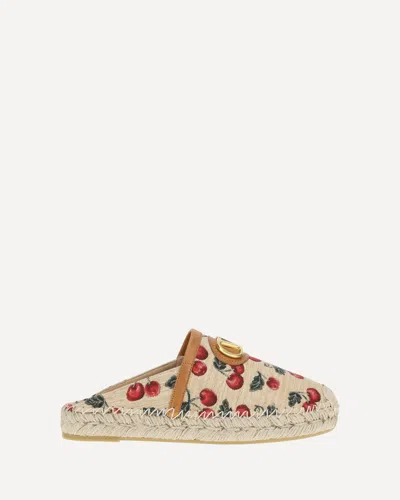 VALENTINO GARAVANI VLOGO CHERRYFIC ESPADRILLES MULES