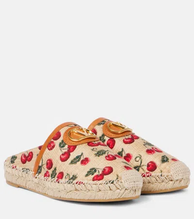 Valentino Garavani Woman Espadrilles Beige Size 8 Textile Fibers In Neutral