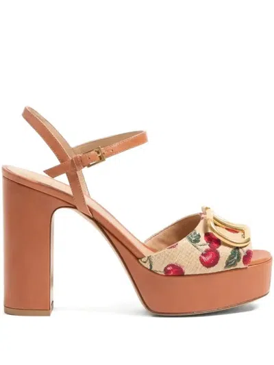 VALENTINO GARAVANI 115MM VLOGO CHERRYFIC SANDALS