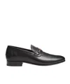 Valentino Garavani Men Vlogo Signautre Leather Loafers In Black