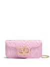 Valentino Locò Clutch Bag In Pink