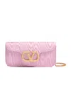 Valentino Locò Clutch Bag In Pink