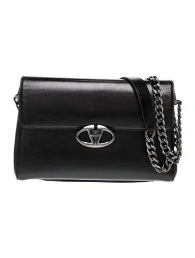 Pre-owned Valentino Garavani Vlogo Clutch In Black