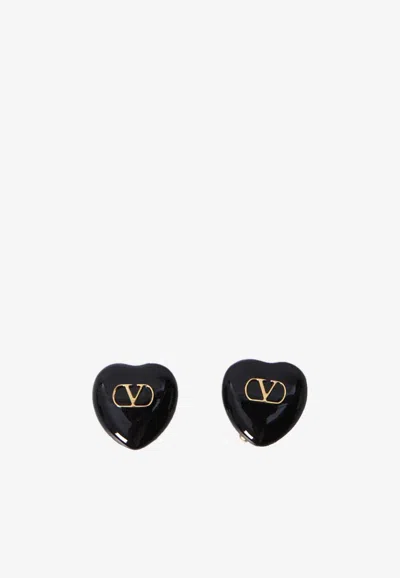 VALENTINO GARAVANI COEUR ROYAL VLOGO EARRINGS